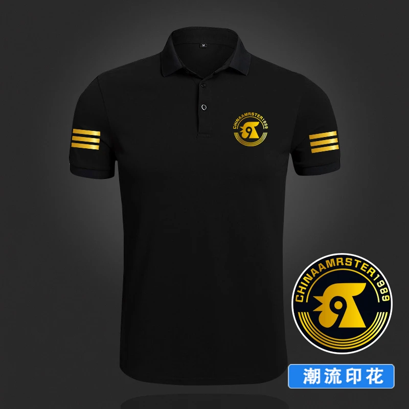 罗乐公鸡短袖polo衫新款翻领夏季Polo男士时尚商务休闲T恤男装