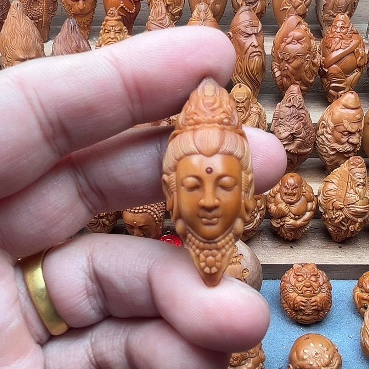 橄榄核吊坠19观音