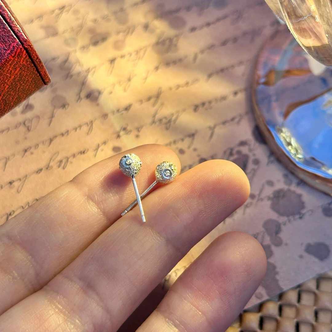 足银耳饰 爱民首饰纯银耳钉700600