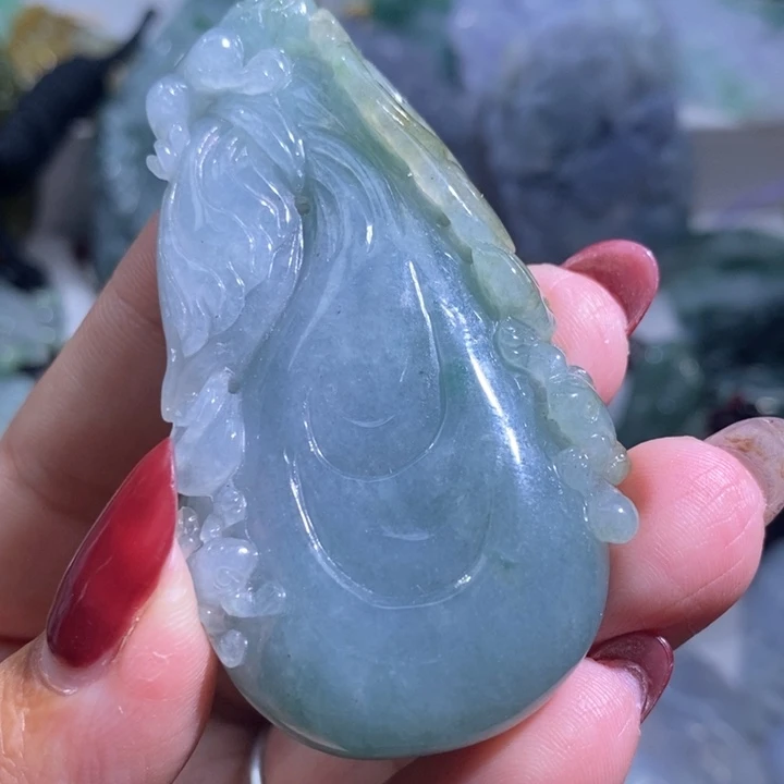 【闪购商品】翡翠未镶嵌颈饰钱袋