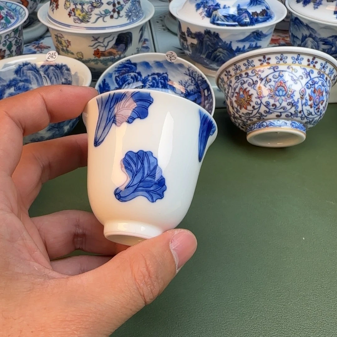 纯手工纯手绘茶具石头276