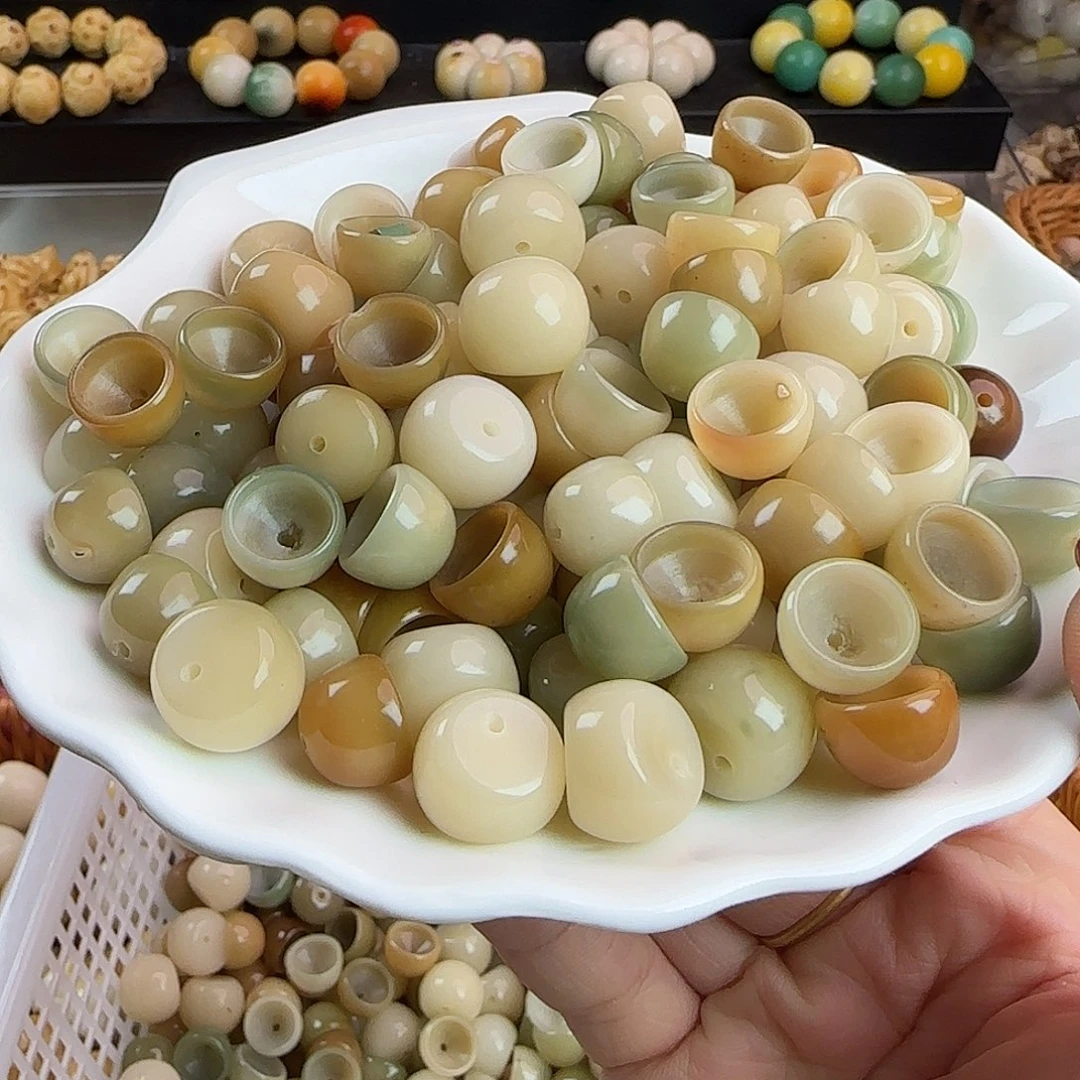 手串菩提根/象牙果瑕疵卡13/15菲料碗肠/蒜瓣100颗