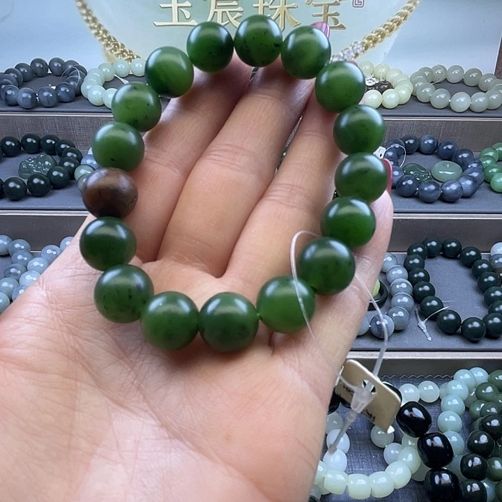 和田玉未镶嵌手链