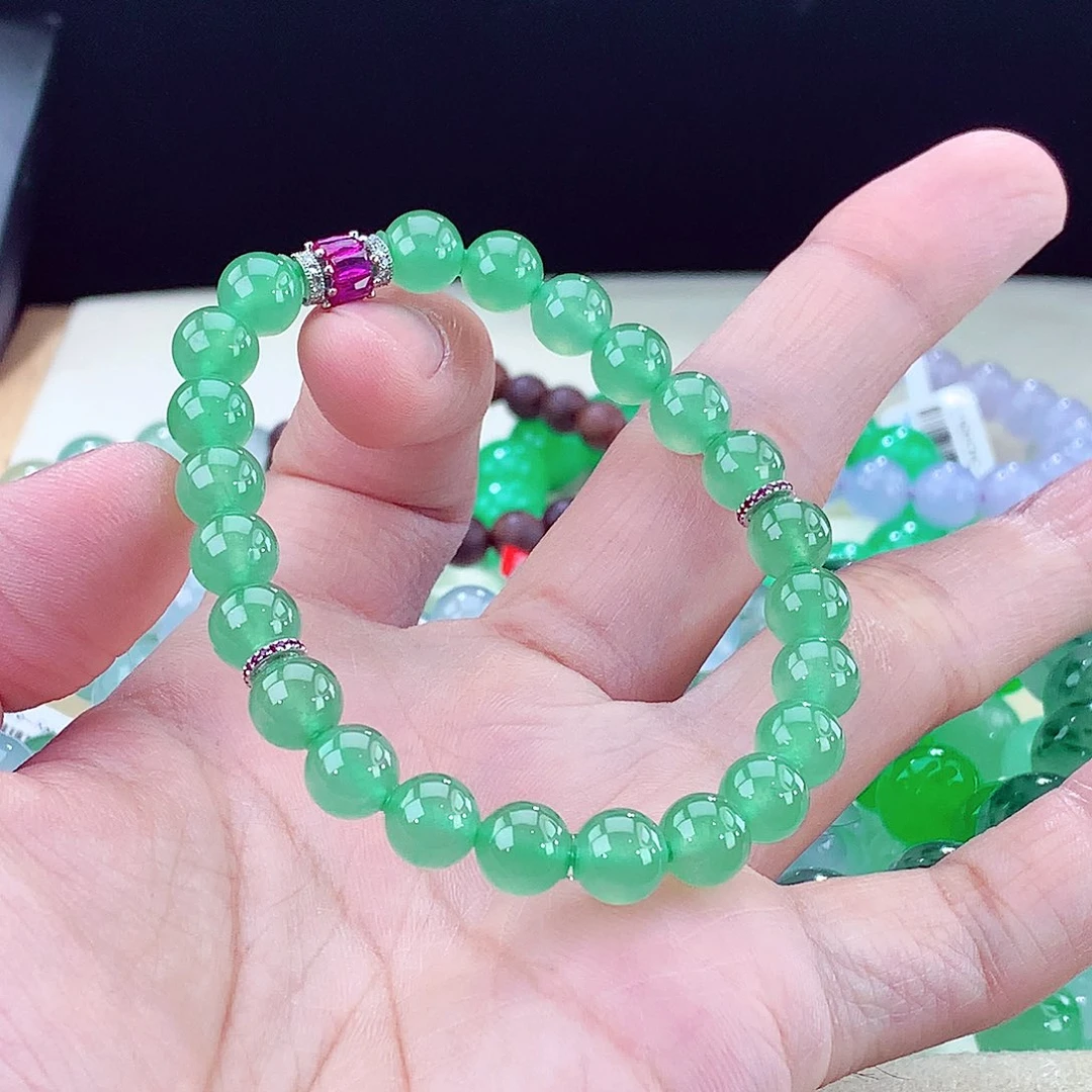 翡翠未镶嵌手链卡8