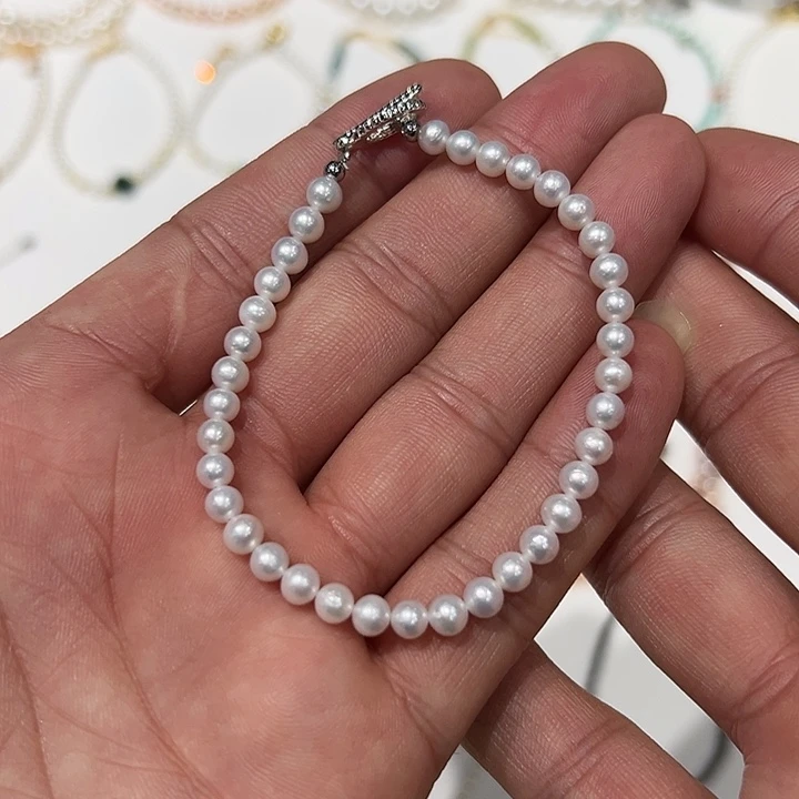 淡水珍珠手串合金