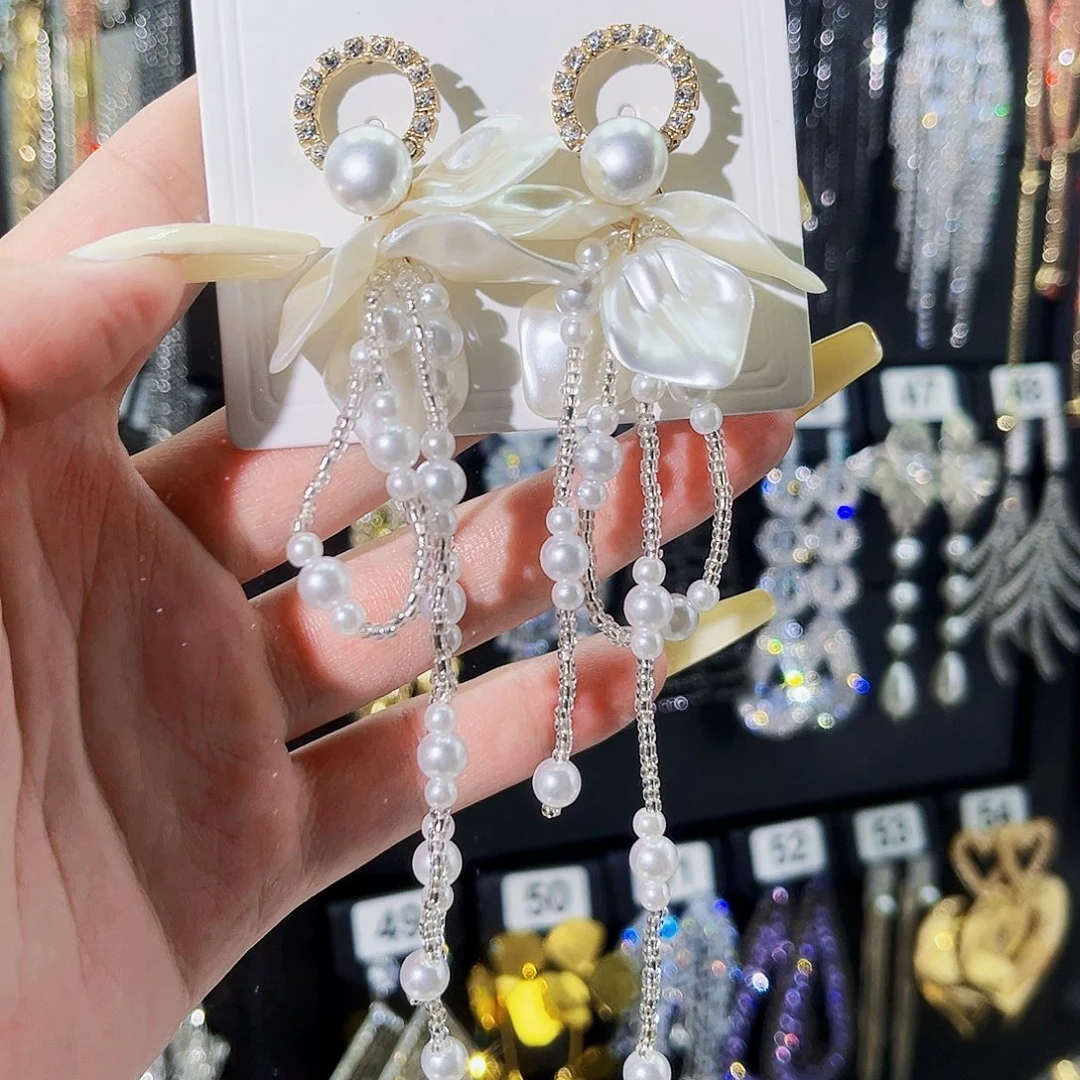 纯铜锆石合金耳环