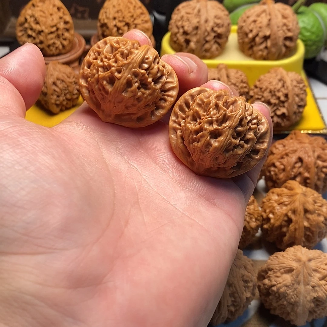 文玩核桃把件40尺宫灯狮子