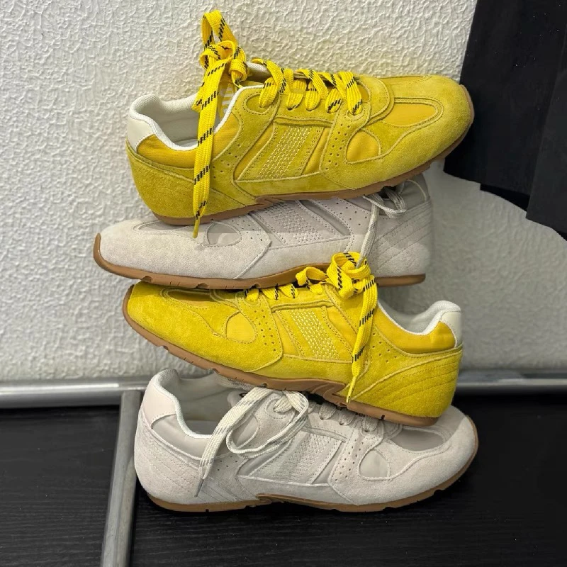 春夏新款小众设计感平底超软轻便运动休闲女德训鞋