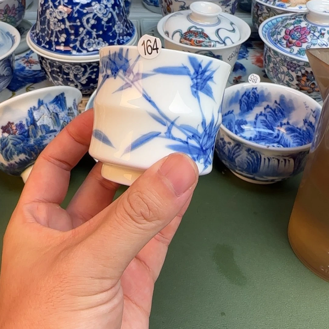 彦祖纯手工手绘茶具164