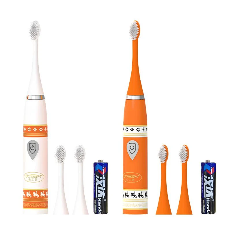【千万补贴】希尔顿爱马仕橙智能声波电动牙刷2支主机6个刷头2电池*