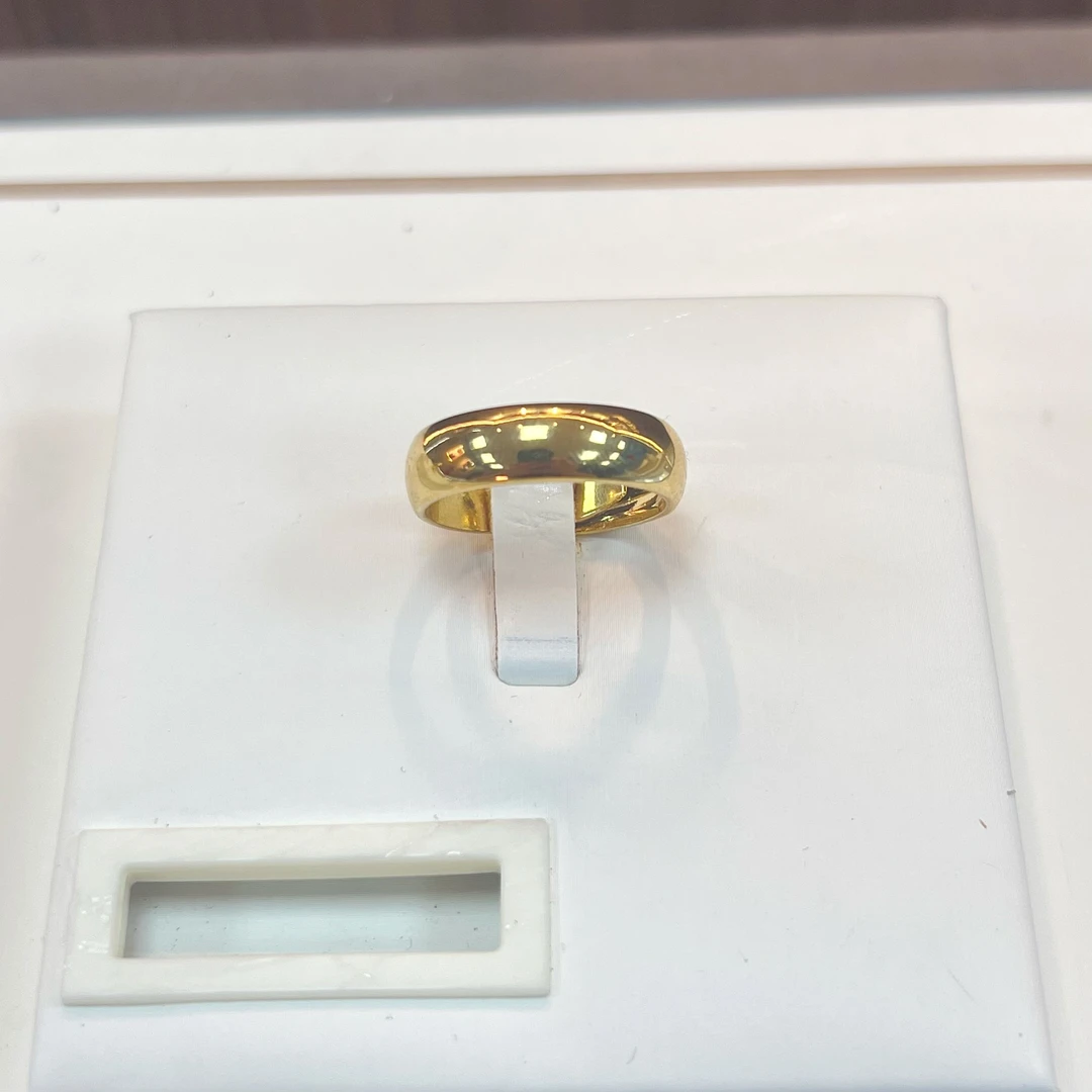 合金戒指 光面素面戒指 时尚经典 亮面可调节大小 窄版素戒