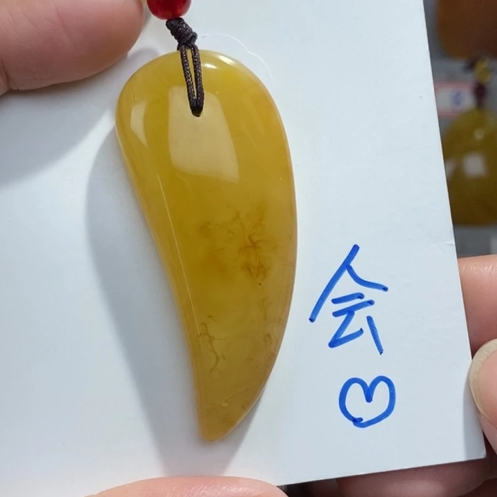 定制琥珀未镶嵌琥珀蜜蜡吊坠