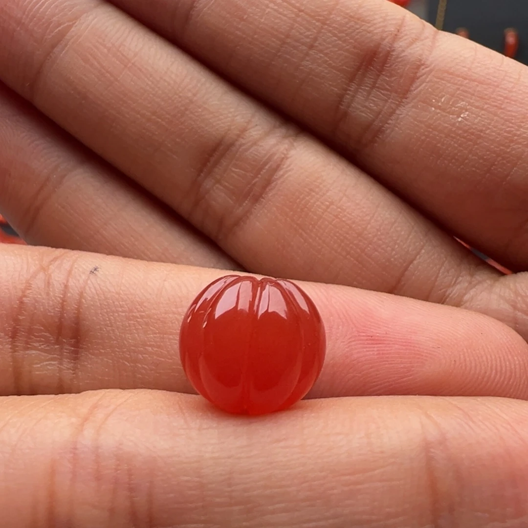 南红玛瑙未镶嵌瓜珠11.5