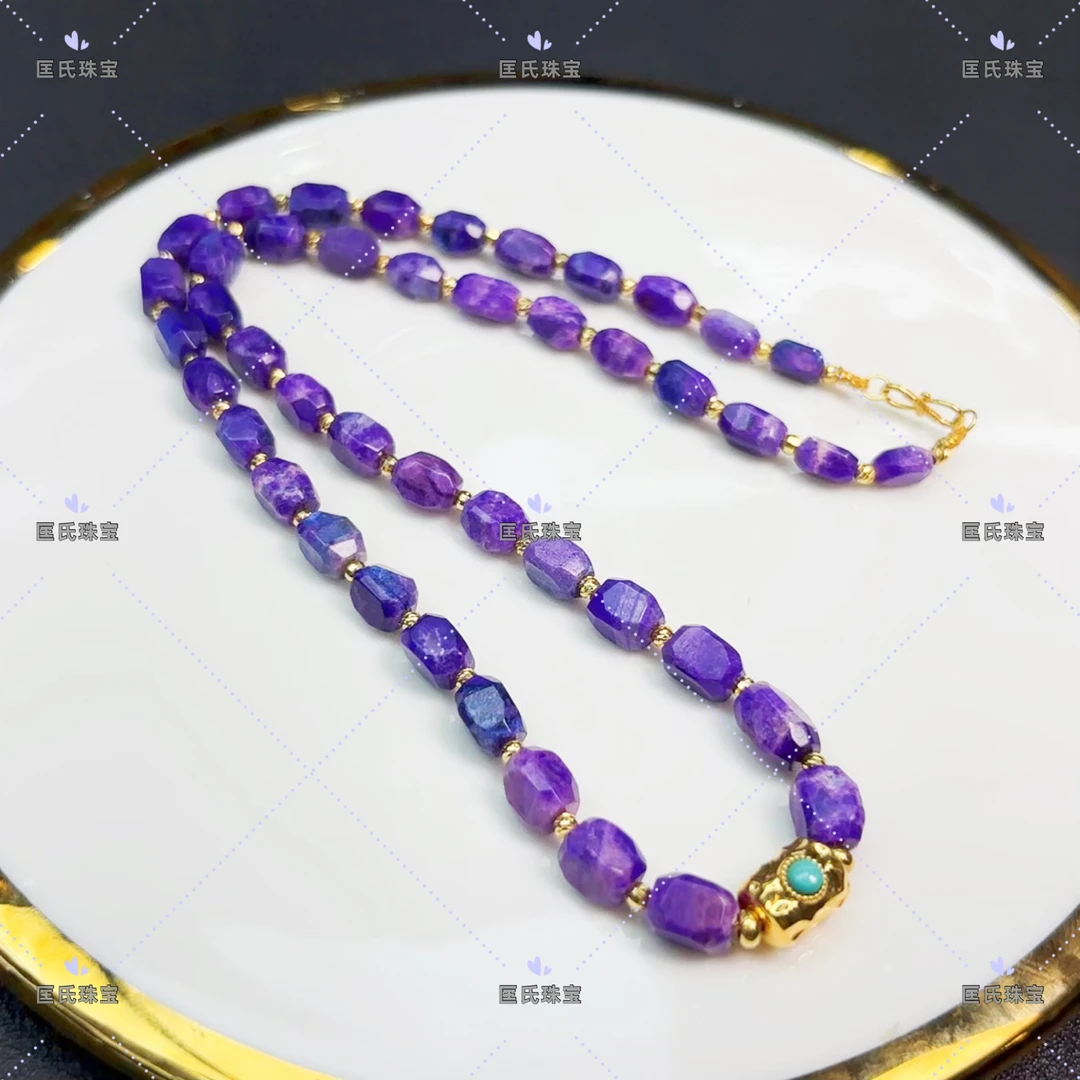 匡氏臻选 18K收藏级舒俱来蓝紫幻彩项链 Z-HL-A6906（多样性发一）