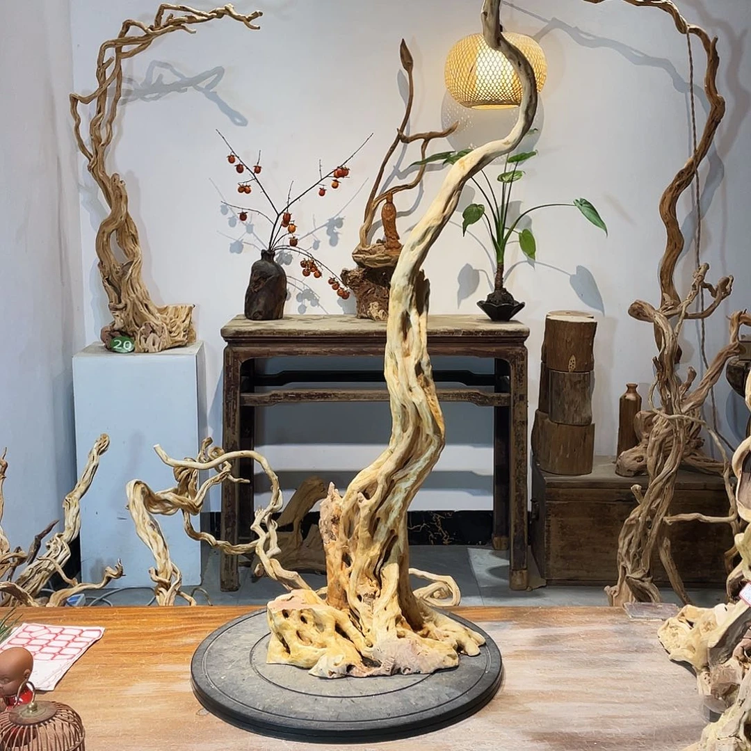 庆***儿天然根雕陶制艺术品