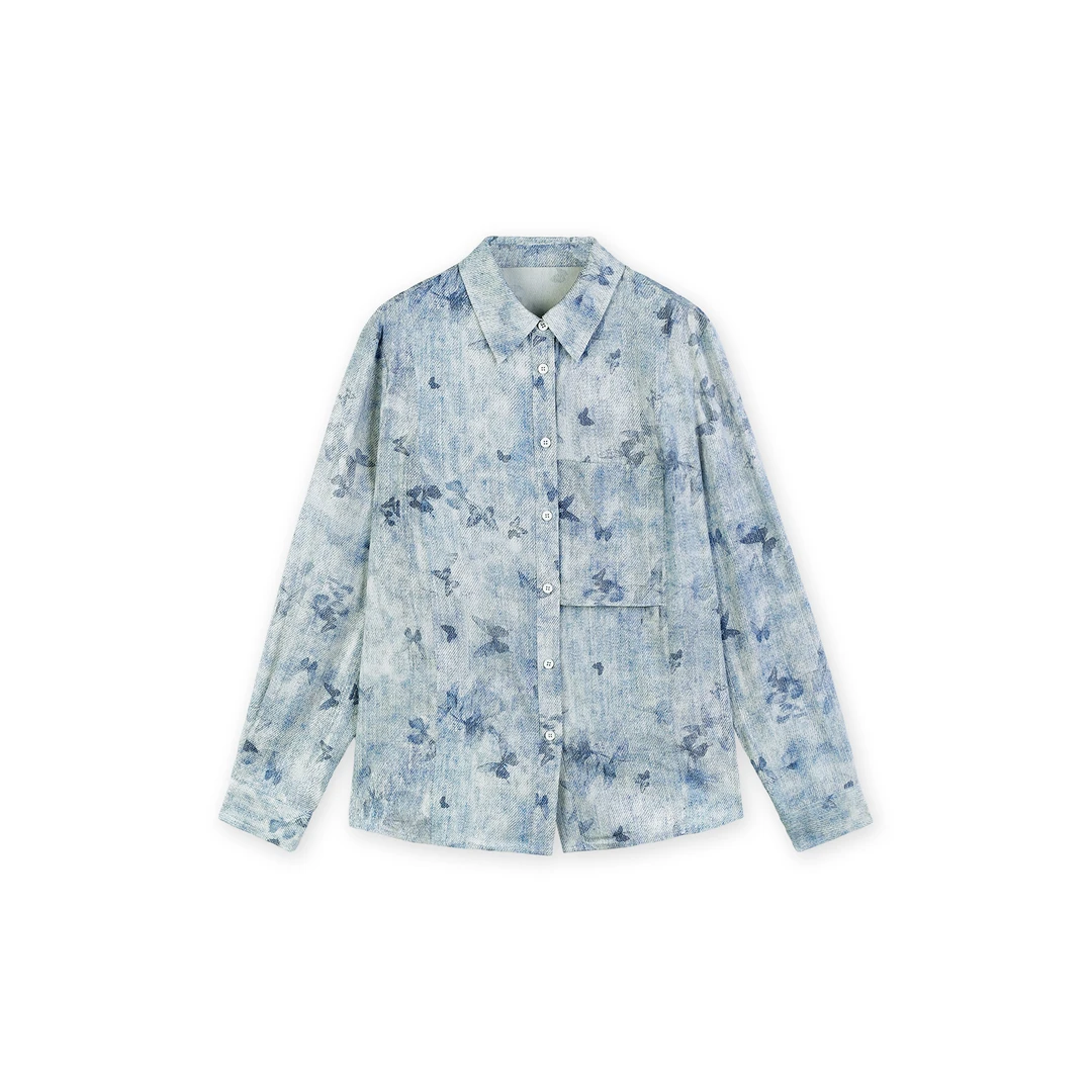 【my】“清风”23姆米重磅蝴蝶宽松翻领衬衫YJHY-H921213