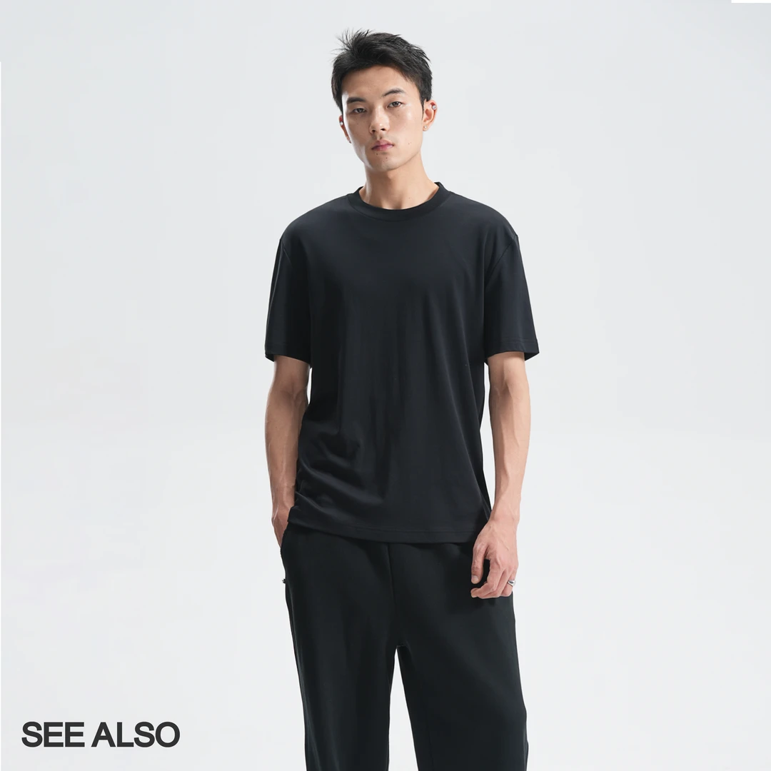 SEE ALSO“超精纺107.4s”双面100%长绒棉双股双纱短袖老钱LD4347