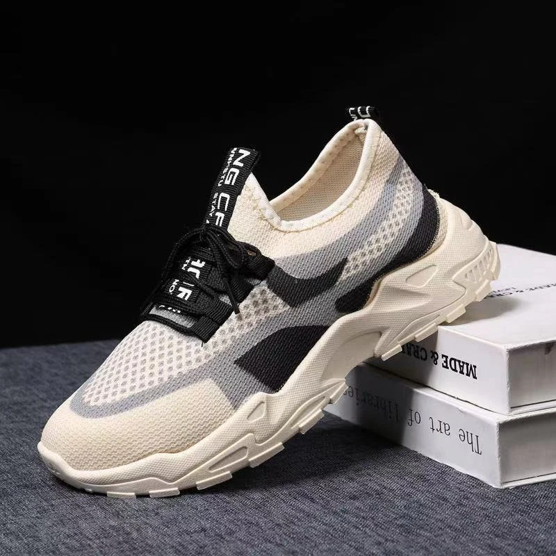 【DH】春夏新款运动女士鞋网红透气软底休闲轻便跑步厚底老爹鞋