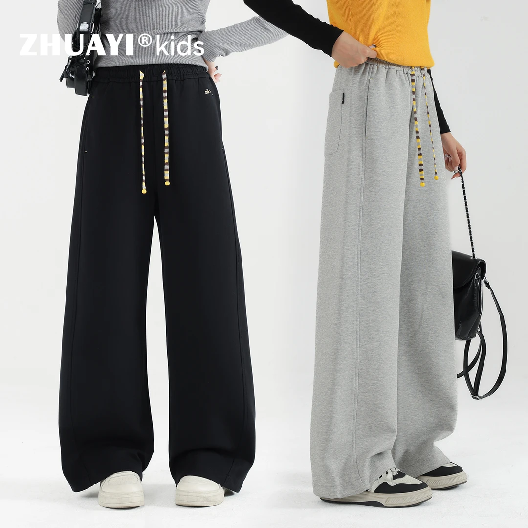 女大童卫裤休闲运动裤2025秋款新款儿童校园宽松裤子（25309301）1