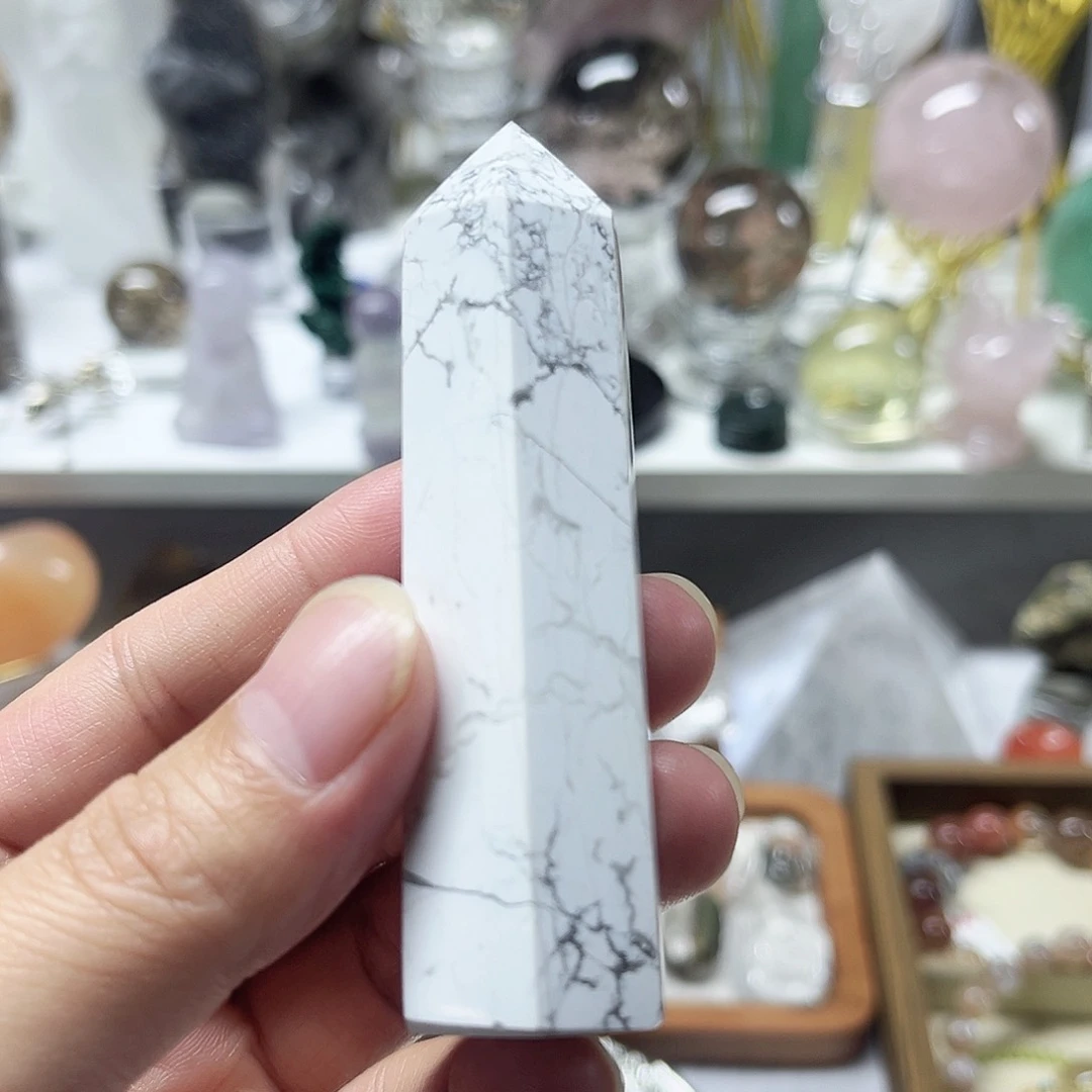 未镶嵌珠宝半成品水晶白松水晶柱子