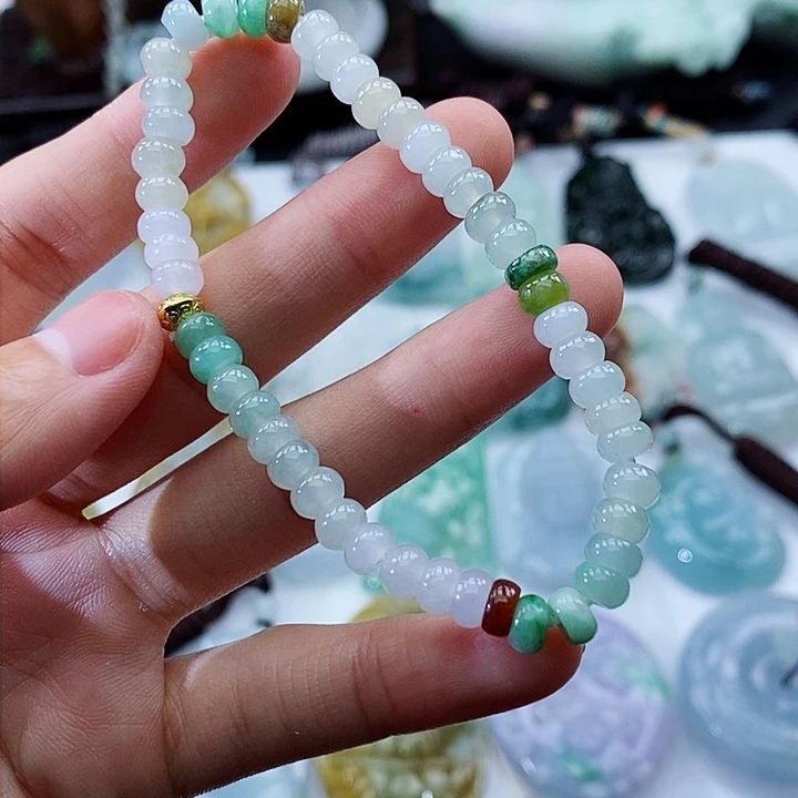 颈饰未镶嵌翡翠缅甸翡翠a货5.8mm