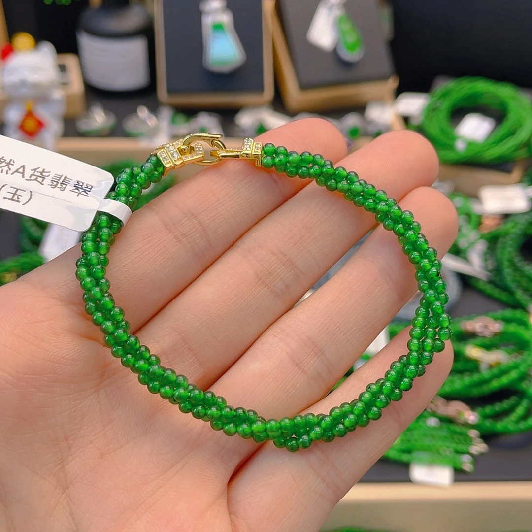 翡翠手链未镶嵌手链卡2.5