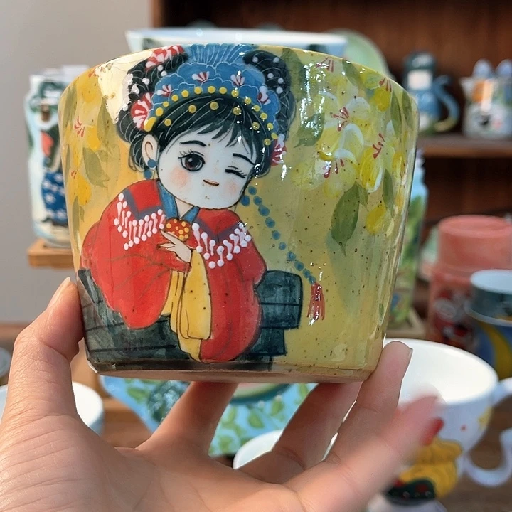 陶景德镇釉下手绘陶瓷