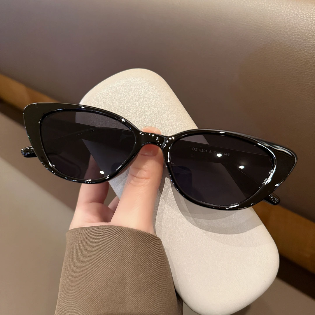 2025新款复古猫眼墨镜女高级感大脸显瘦防紫外线太阳眼镜出游拍照