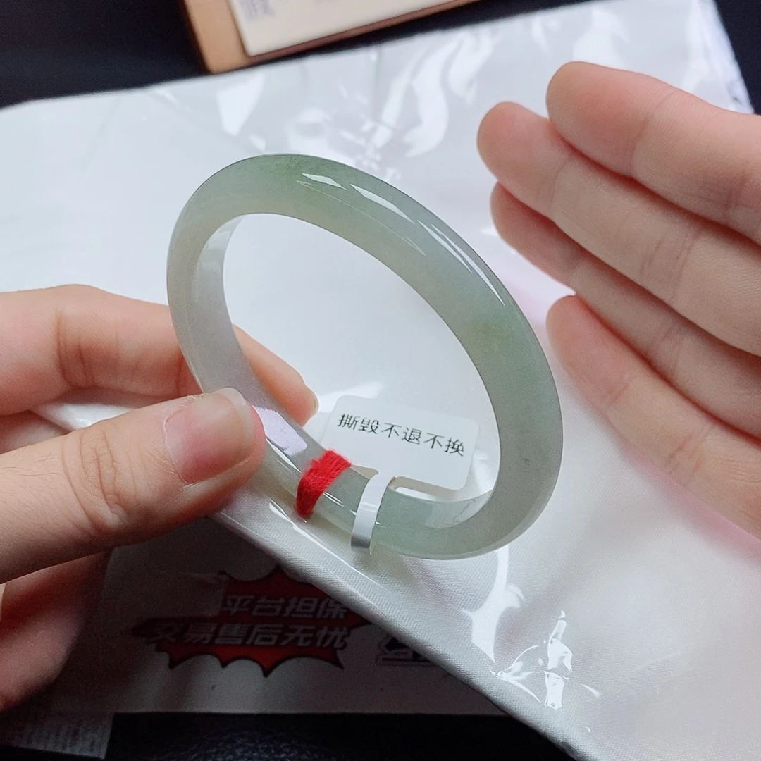 翡翠手镯未镶嵌53.8贵妃窄条