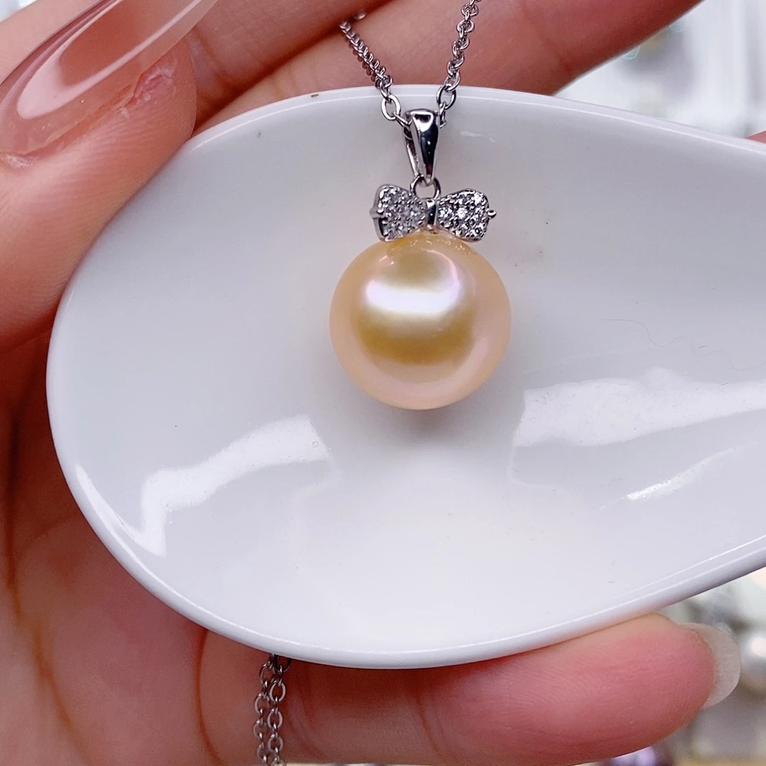 吊坠(赠链)淡水珍珠银S925镶嵌
