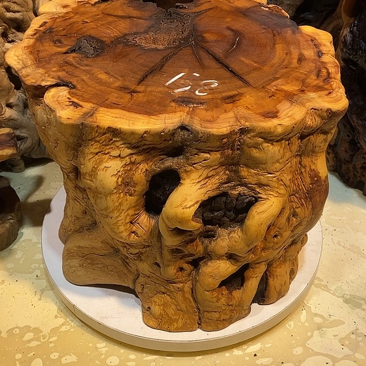 绒质枣木墩子底座