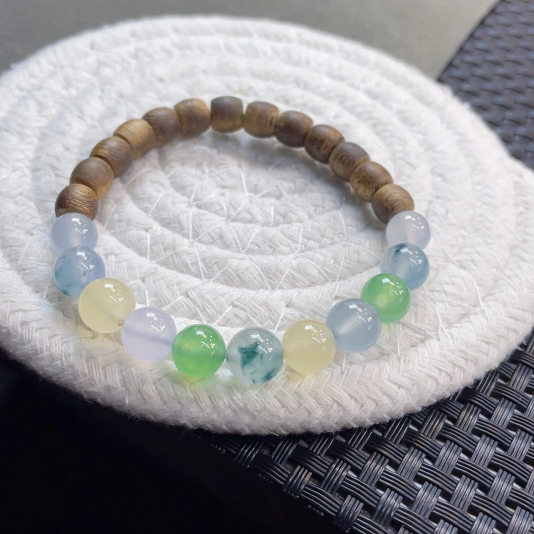 未镶嵌手链翡翠冰甜马卡龙