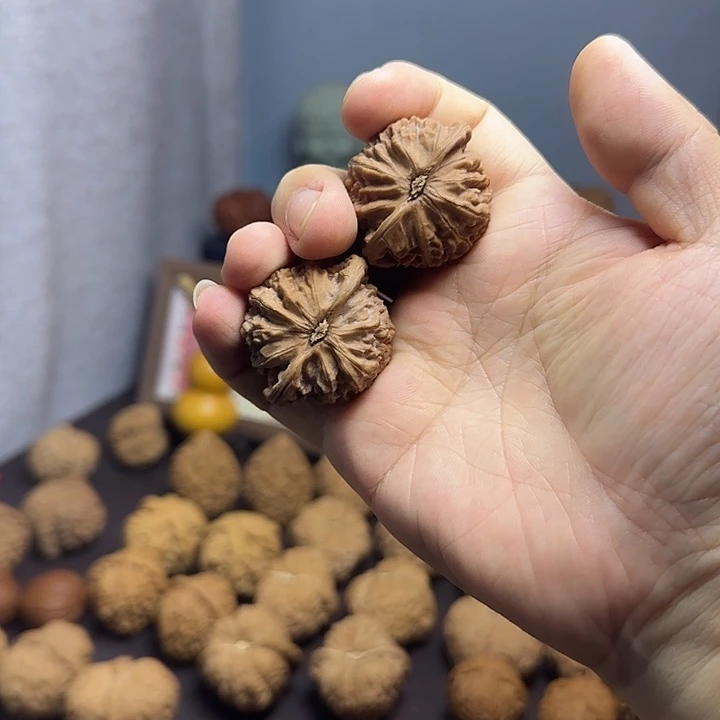 文玩核桃把件36+宫灯核桃