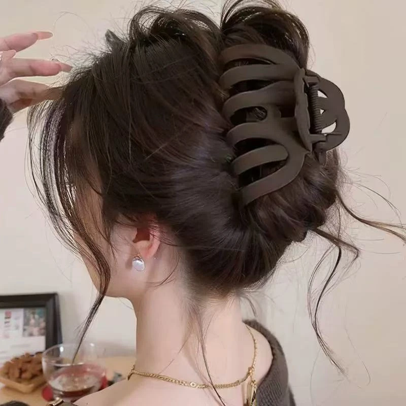 超大号抓夹夏天头发夹女新款盘发后脑勺发量多鲨鱼夹子后脑勺抓夹
