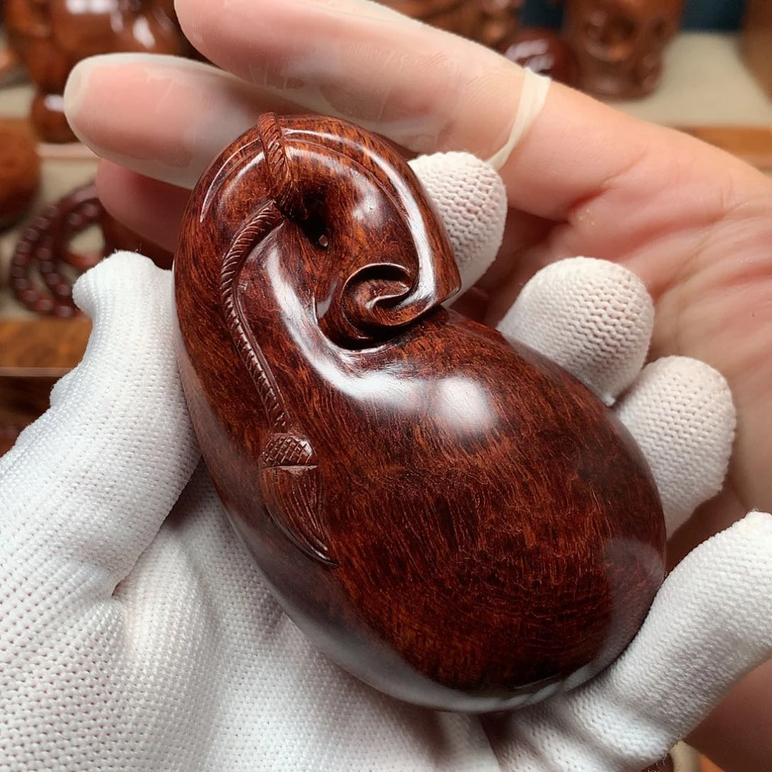 黄花梨/降香黄檀悦***活福袋把件