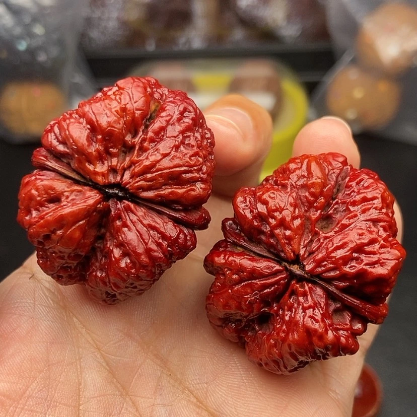 【闪购商品】把件文玩核桃41尺蝴蝶蟾