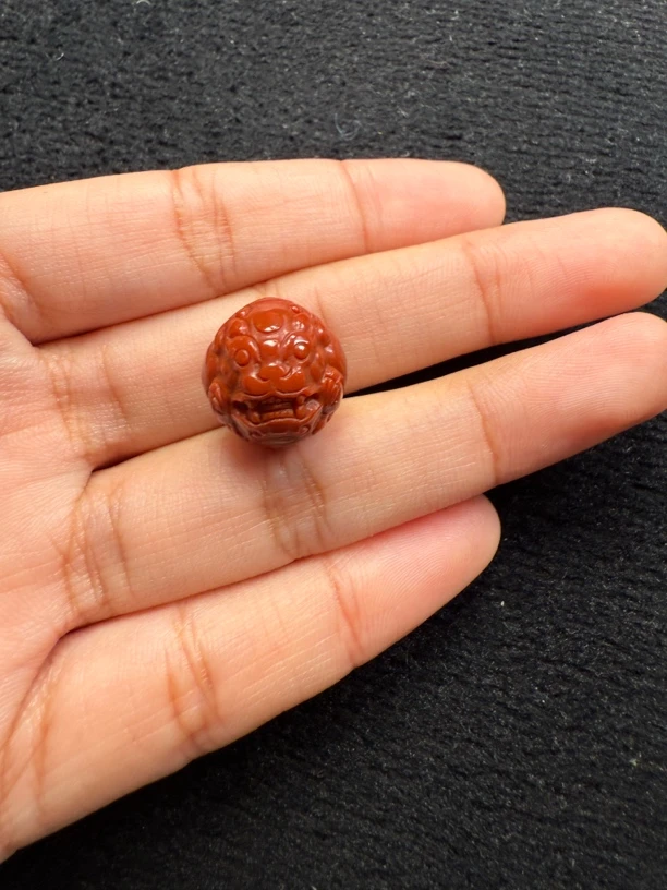 南红玛瑙川料瓦西貔貅珠15+