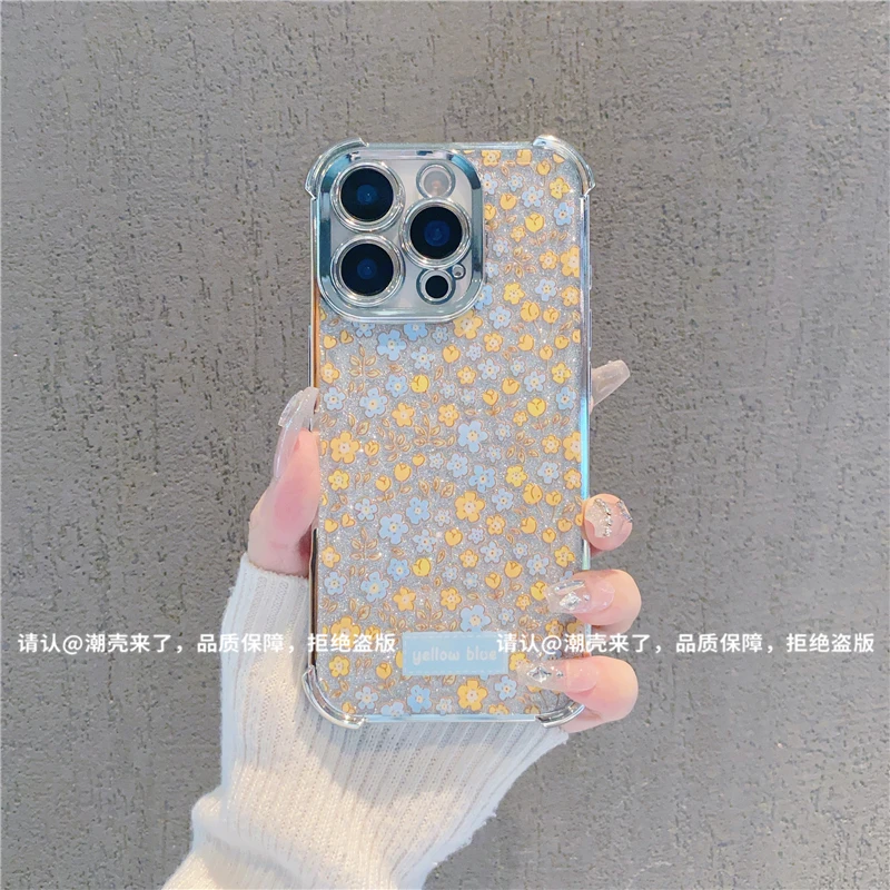 6D四角防摔壳适用苹果16/iPhone/华为荣耀/OPPO/VIVO小米手机壳潮