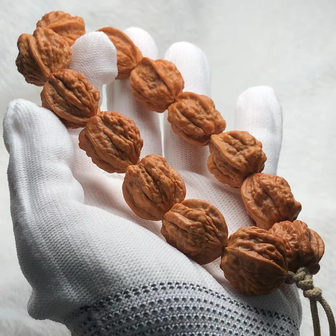 原生蛤蟆头小核桃手串20-21左右L