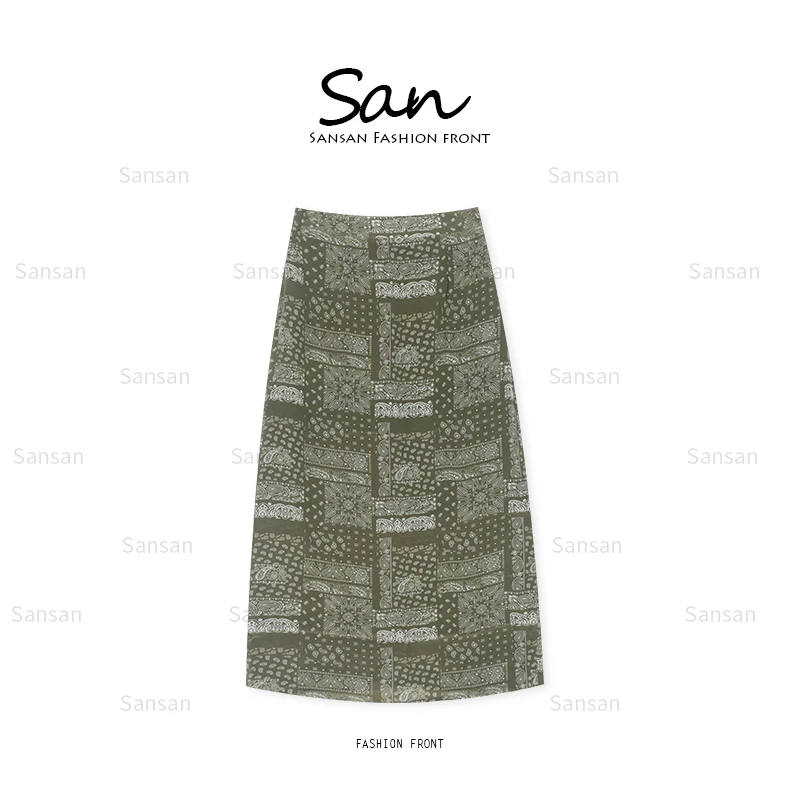 【SANSAN】气质高腰百搭时尚简约休闲显瘦半身裙DY-4733