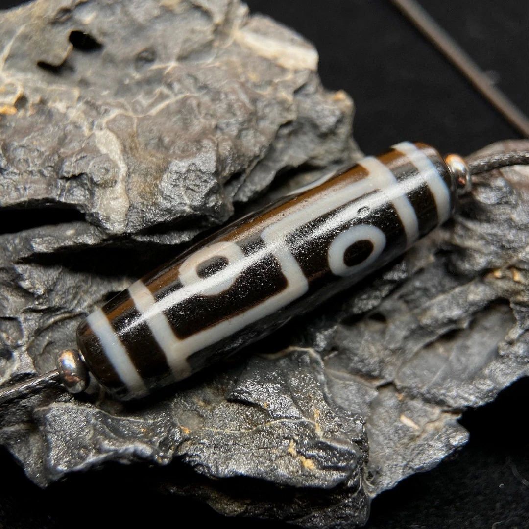 福利款聚缘台湾工艺手工折六眼玛瑙吊坠，尺寸44*12.5mm