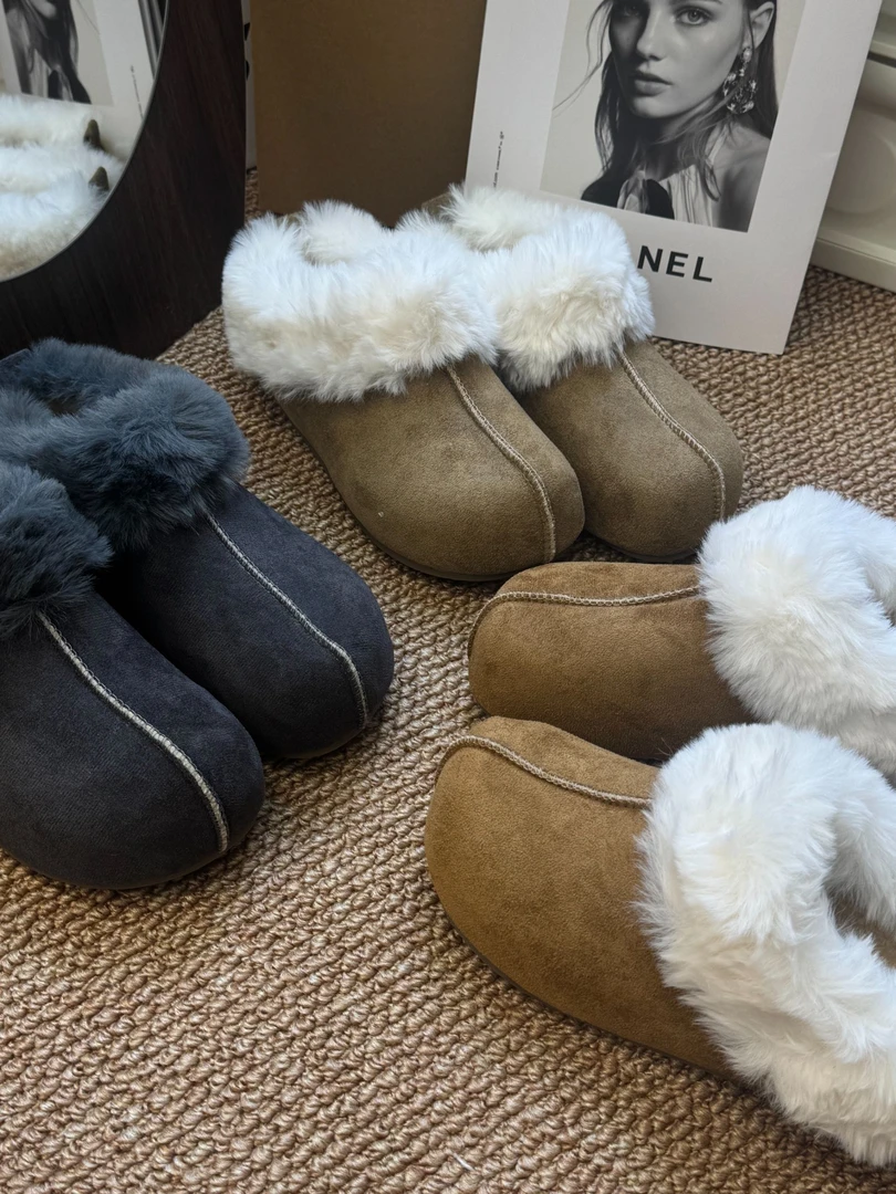 【现货+运费险】极简风时尚百搭棉鞋加绒加厚保暖舒适雪地靴勃肯鞋