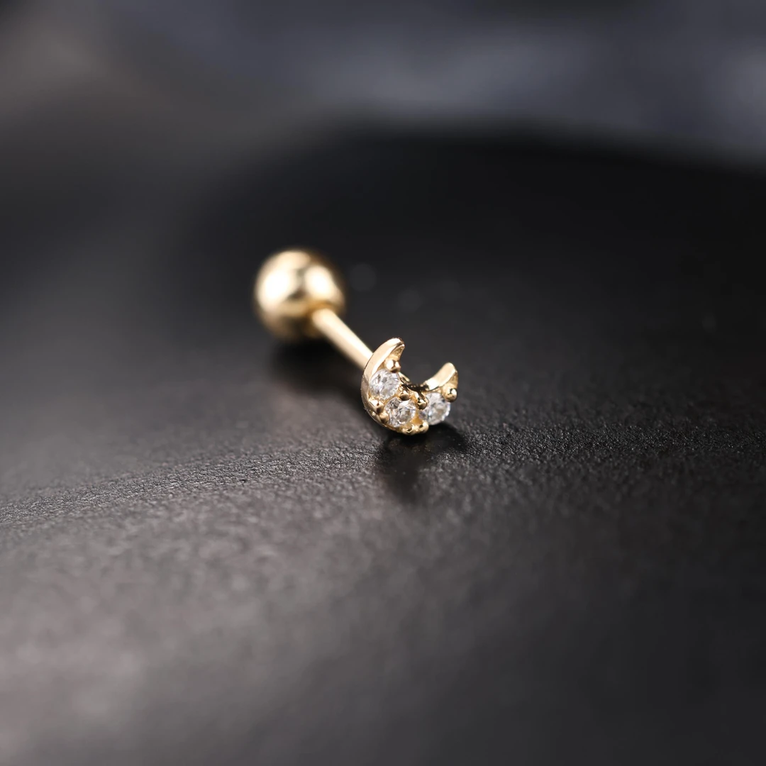 【举石臻选】TA1121-1331-14个性耳饰18k（一件）P