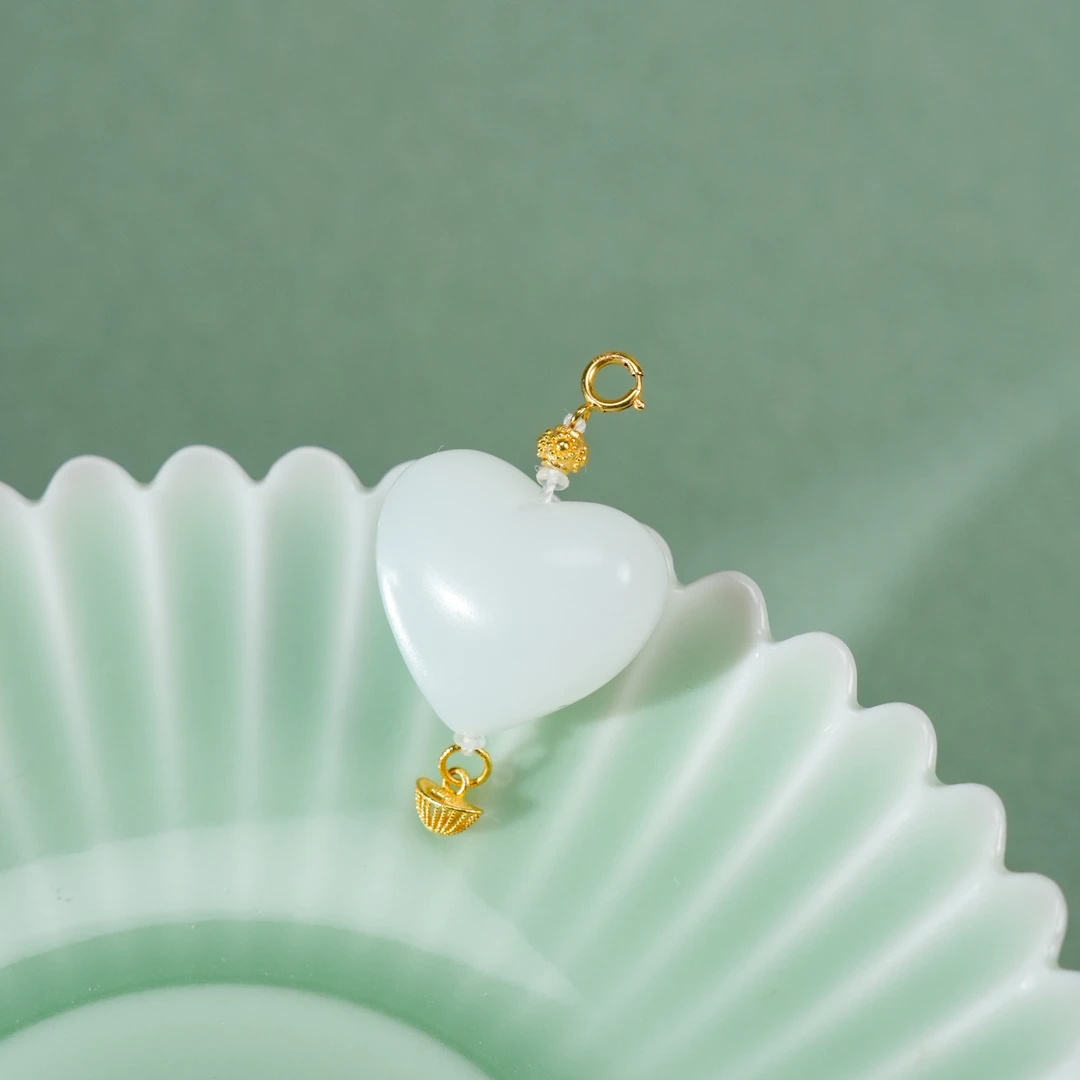 和田玉吊坠-18K金-GG1288-BK|BHT5