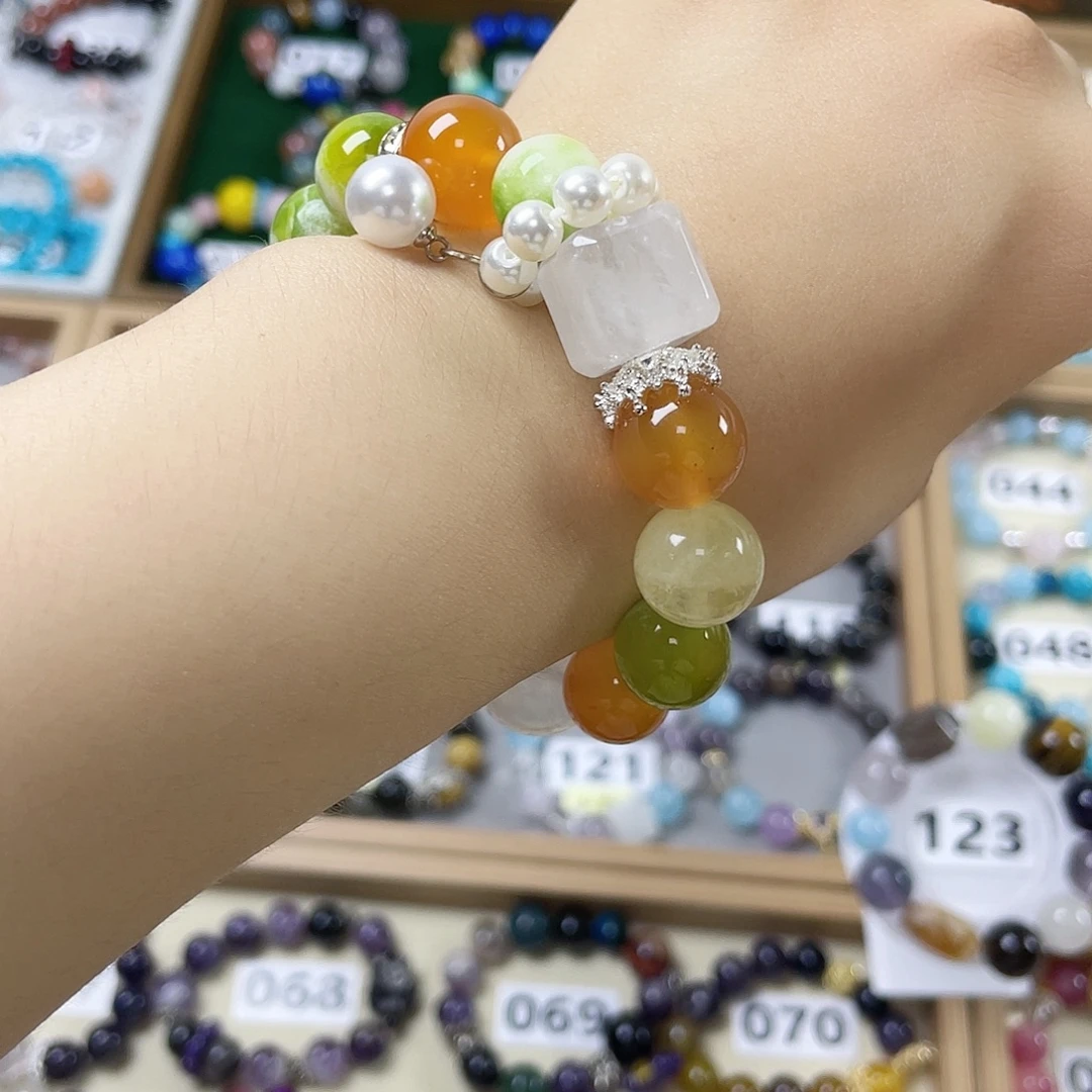 水晶手链银S925镶嵌