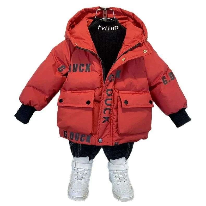男童冬季加厚棉衣2025新款儿童韩版羽绒棉服时髦宝宝冬装棉袄外套
