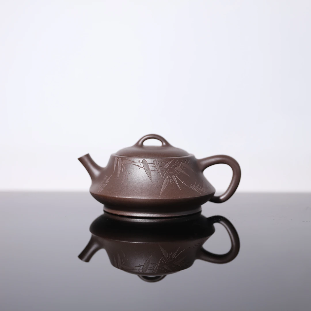 【前墅龙窑丨致远】金秀芳·范家 紫茄泥 约140CC 紫砂壶