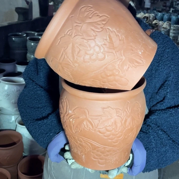 花盆紫砂口19高21瑕疵瑕疵