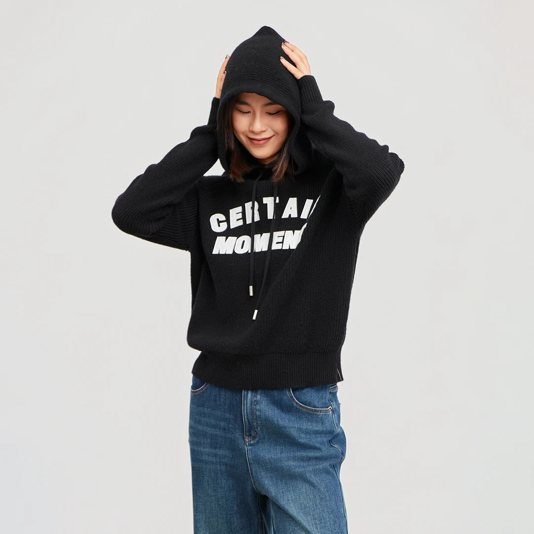 ZHENXI【纽约街头】高个子加长秋冬长袖套头针织毛衫25QDFF0087