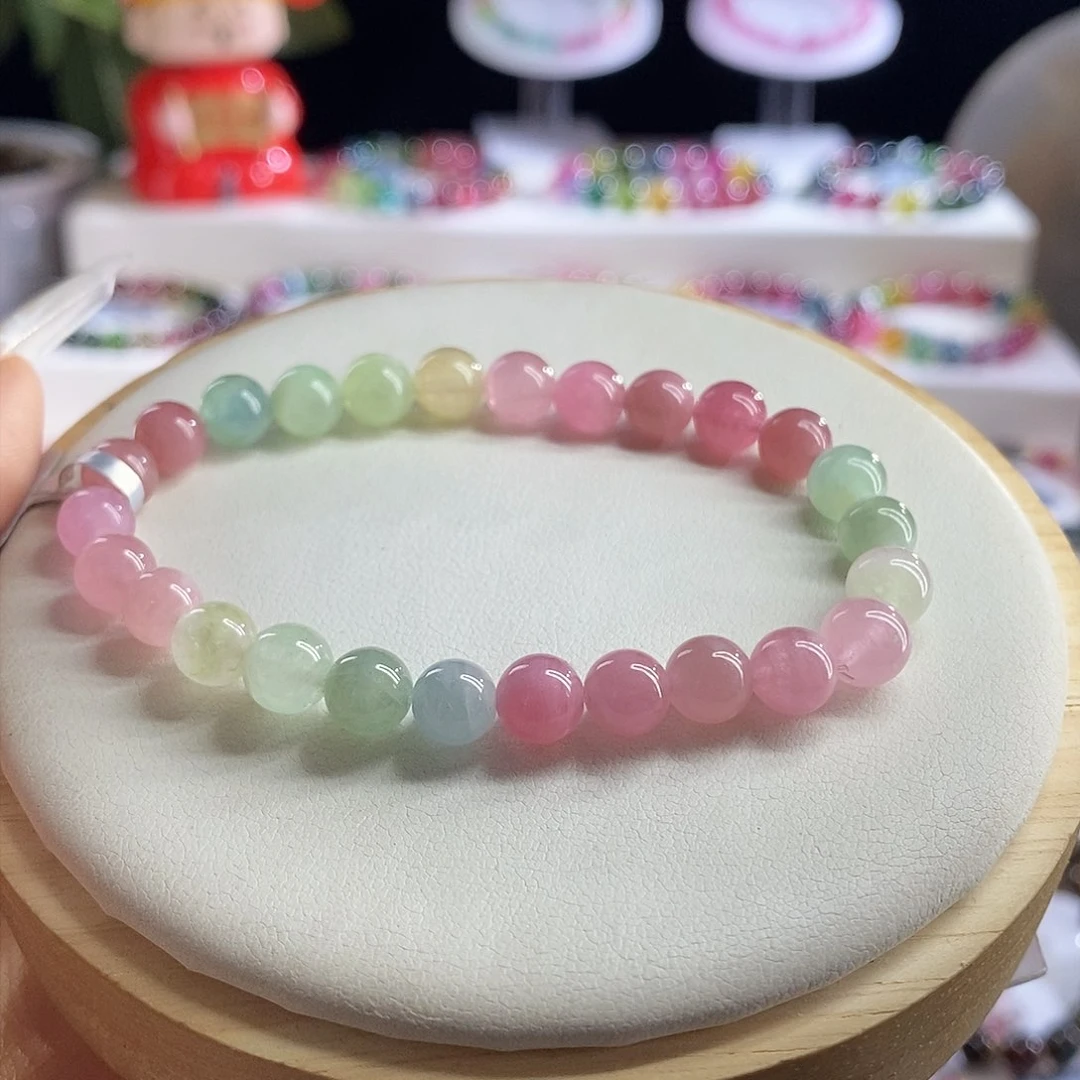 未镶嵌手链碧玺马卡龙